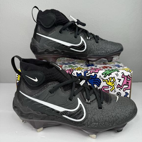 Nike Alpha Huarache NXT‎ Men’s Baseball Cleats Size US 7 DJ6517-010 Black - Picture 7 of 9